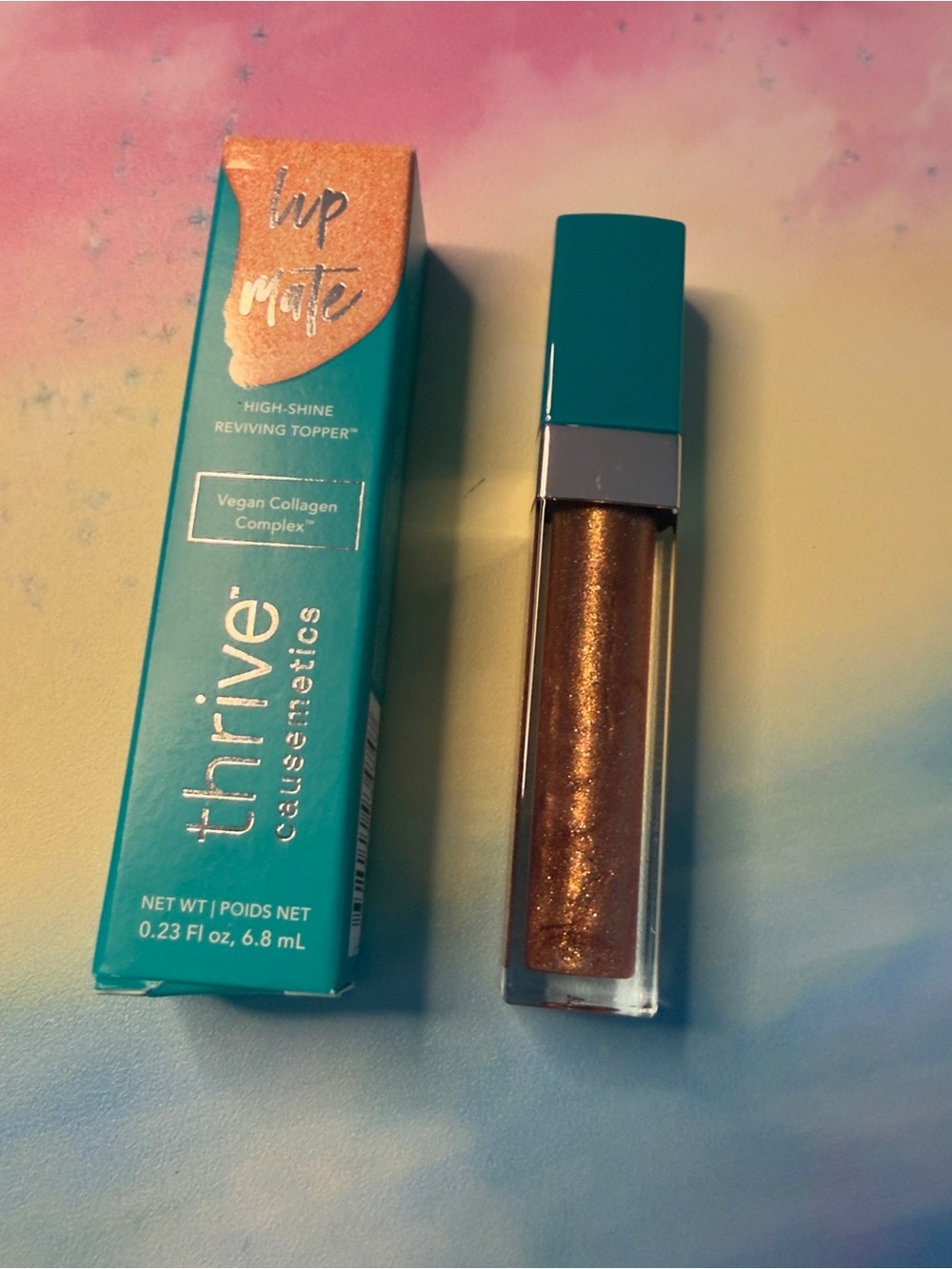 Thrive Causemetics Lip Mate GLINDA Rose Gold Shimmer Reviving Topper New! NIB.